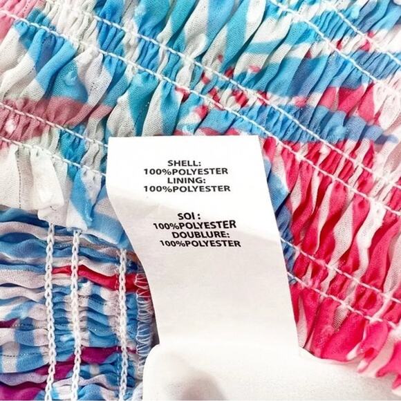 NWOT Ramy Brook Jules Multicolor Tropical Print Women's Halter Top - size Medium - Picture 7 of 13